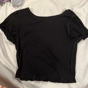 Black crop top